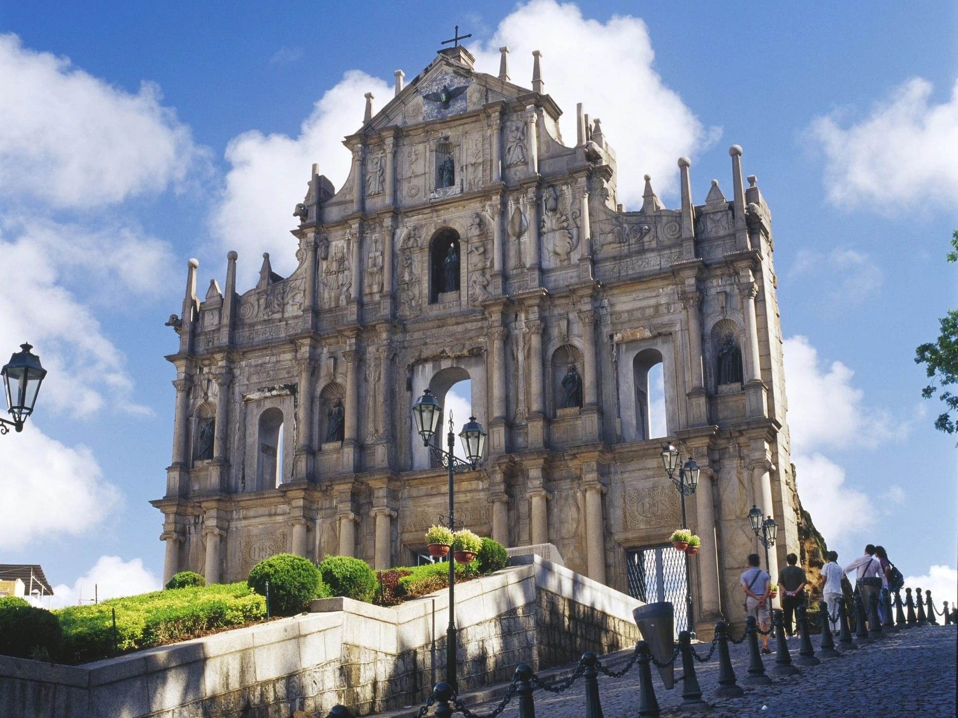 大三巴牌坊正面全景